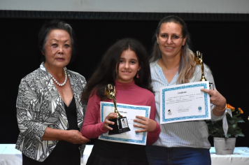 Foto - Premiação da Olimpíada Literária da Língua Portuguesa e da 1ª Olimpíada de Matemática