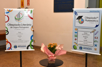 Foto - Premiação da Olimpíada Literária da Língua Portuguesa e da 1ª Olimpíada de Matemática