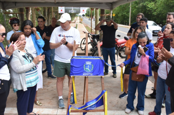 Foto - Prefeitura entrega primeira ciclovia rural as margens da Avenida Odilon Cassetari, que liga a Rodovia Gastão Dal Farra.