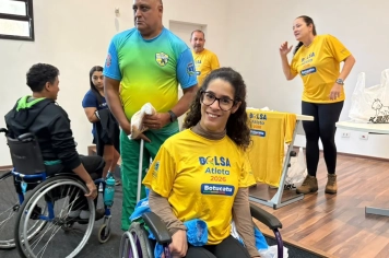 Foto - Bolsa Atleta - Entrega das camisetas 2026
