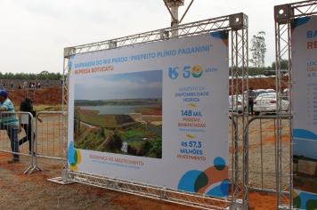 Foto - Inauguração Barragem Prefeito Plínio Paganini