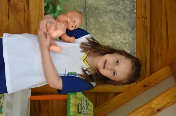 Foto - Escola municipal de educação infantil ganha espaço interativo para os alunos