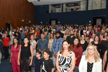 Foto - Premiação da Olimpíada Literária da Língua Portuguesa e da 1ª Olimpíada de Matemática