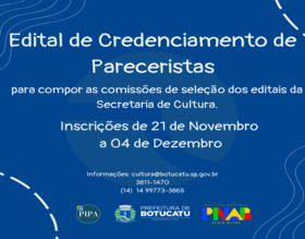 Secretaria de Cultura abre Edital de Credenciamento para Pareceristas