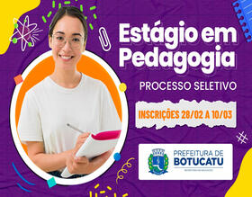 Educação está com inscrições abertas para estágio em Pedagogia