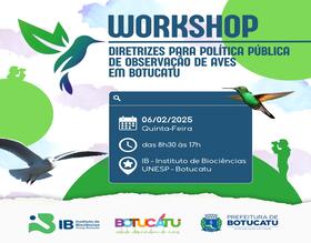 Turismo promove workshop sobre políticas públicas para observação de aves