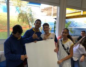 Alunos da EMEF Prof. Luiz Tácito Virgínio dos Santos são destaque em Desafio de Miniplanadores