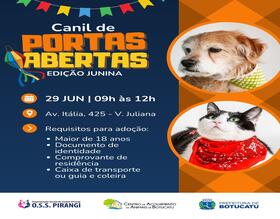 Botucatu terá “Canil de Portas Abertas”, neste próximo domingo, 29