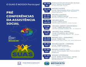 Pré-Conferências da Assistência Social começam na próxima terça, 10 de junho