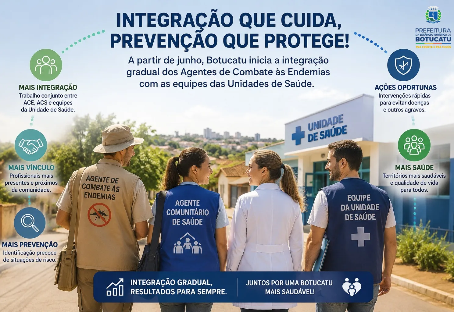 Agentes de Combate às Endemias passam a integrar a equipe das Unidades de Saúde 