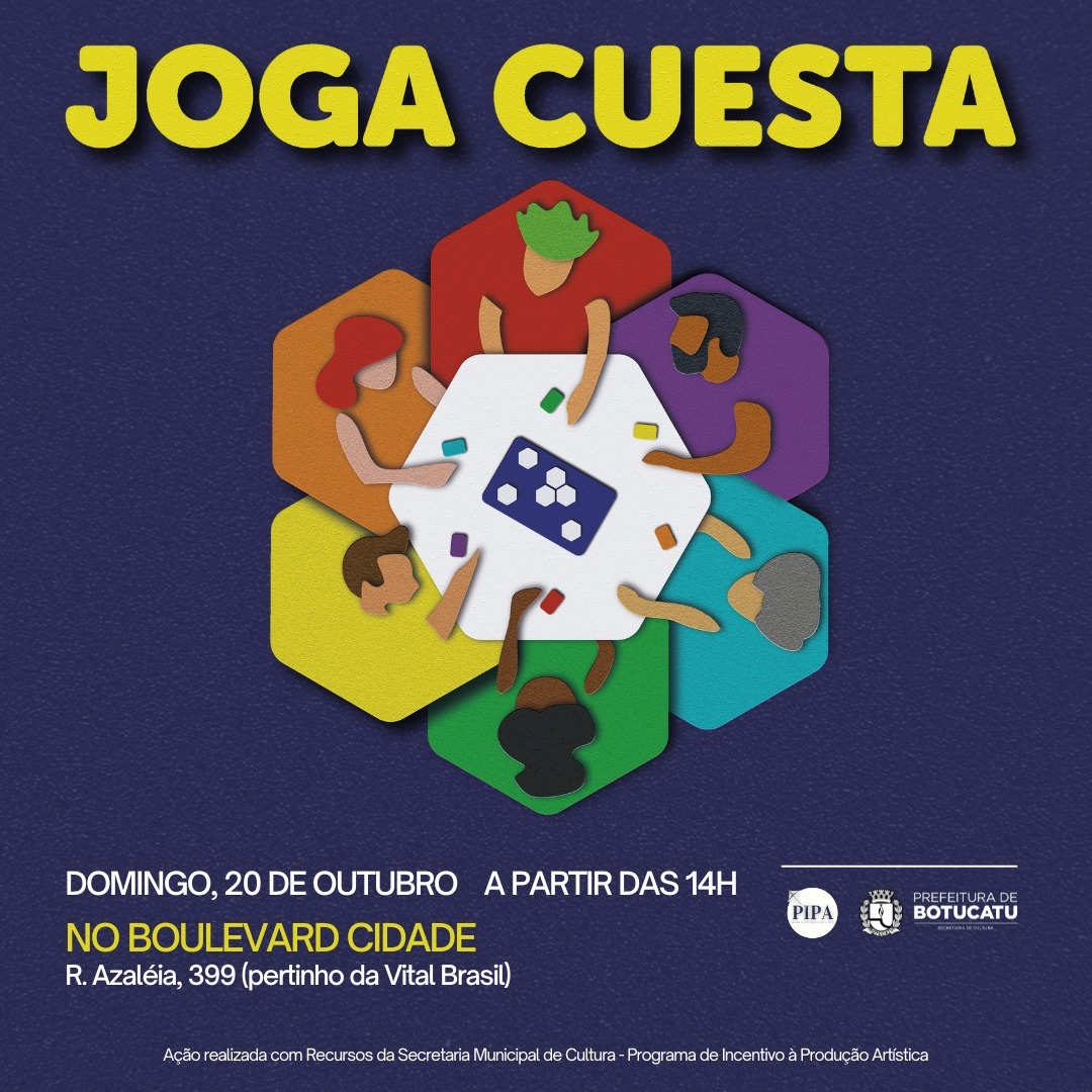 Evento “Joga Cuesta” acontece no dia 20 de outubro em Botucatu
