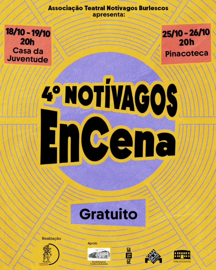 IV Notívagos EnCena: Associação Teatral encerra ciclo de oficinas em 2025