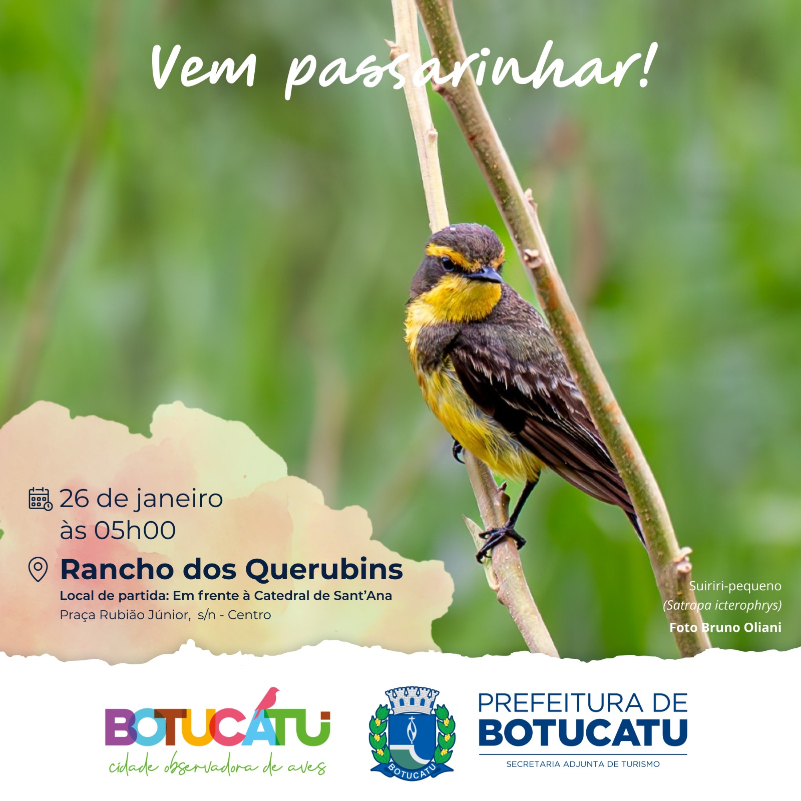 Turismo Inicia 2025 com a Primeira Passarinhada do Ano