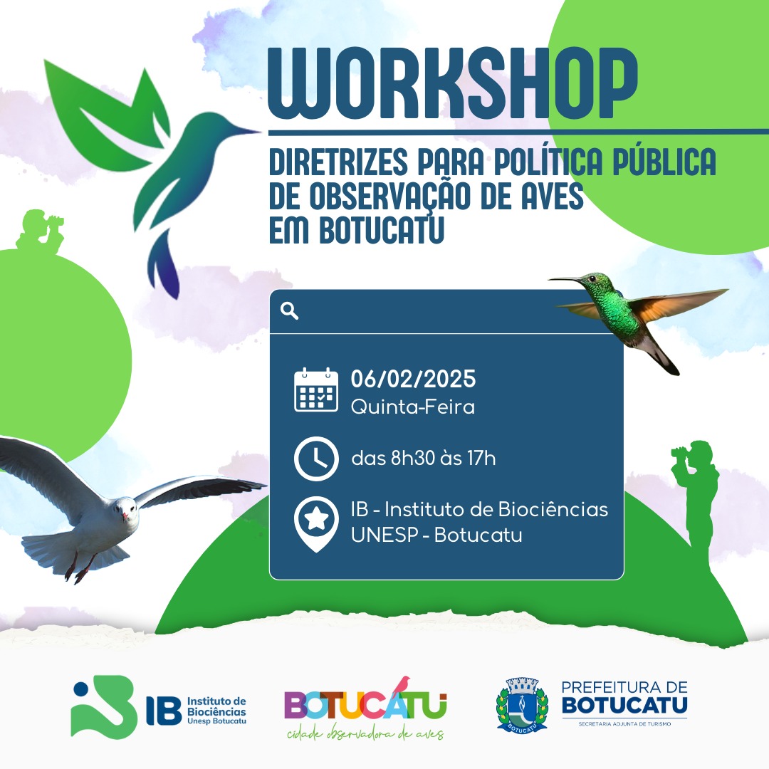 Turismo promove workshop sobre políticas públicas para observação de aves