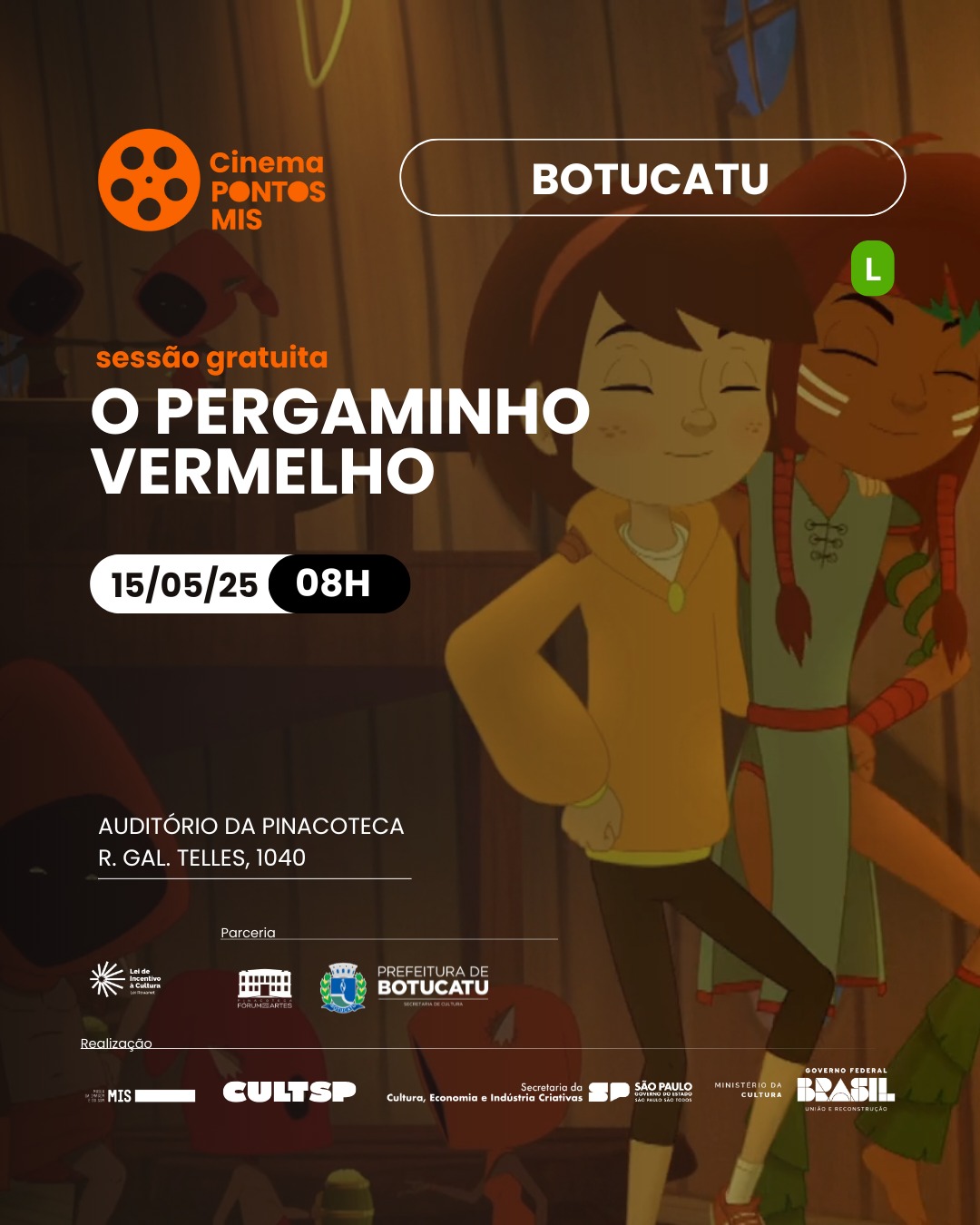 Cultura promove duas sessões Pontos MIS nesta quinta, 15