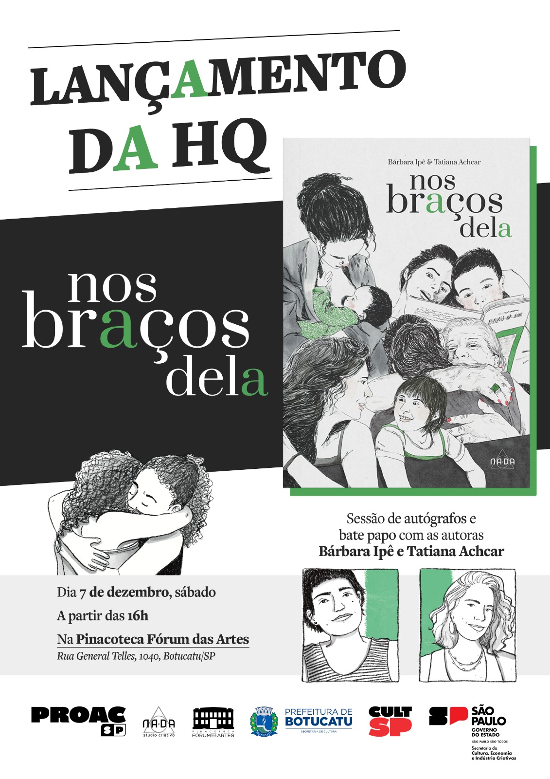 Secretaria de Cultura sediará lançamento do livro “Nos braços dela”