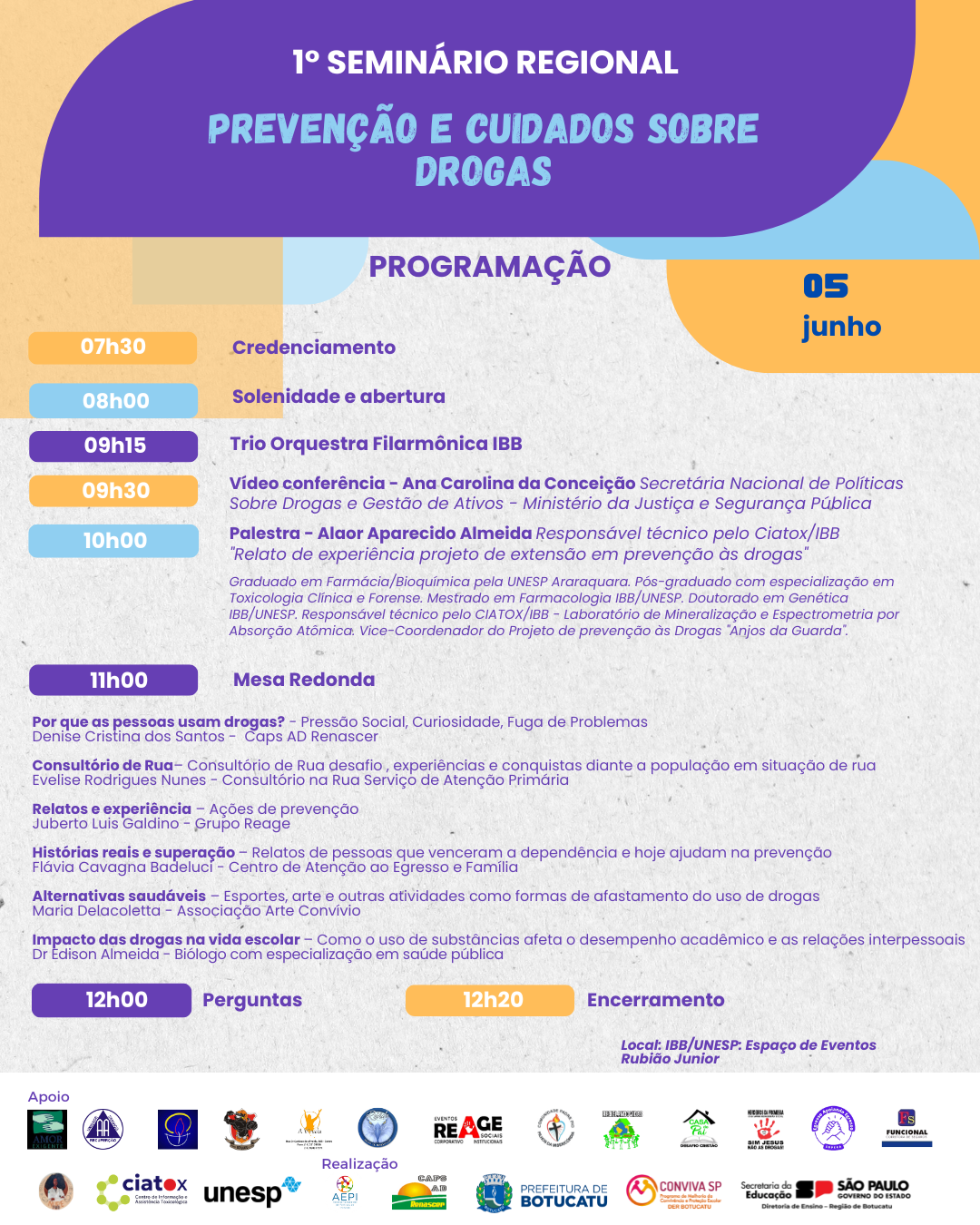 Junho é o mês da Campanha Nacional de Prevenção ao Uso de Drogas