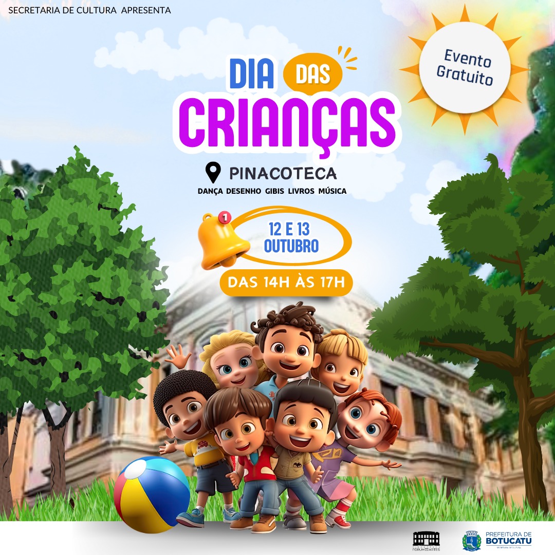 Dia das Crianças terá programação especial na Praça da Pinacoteca