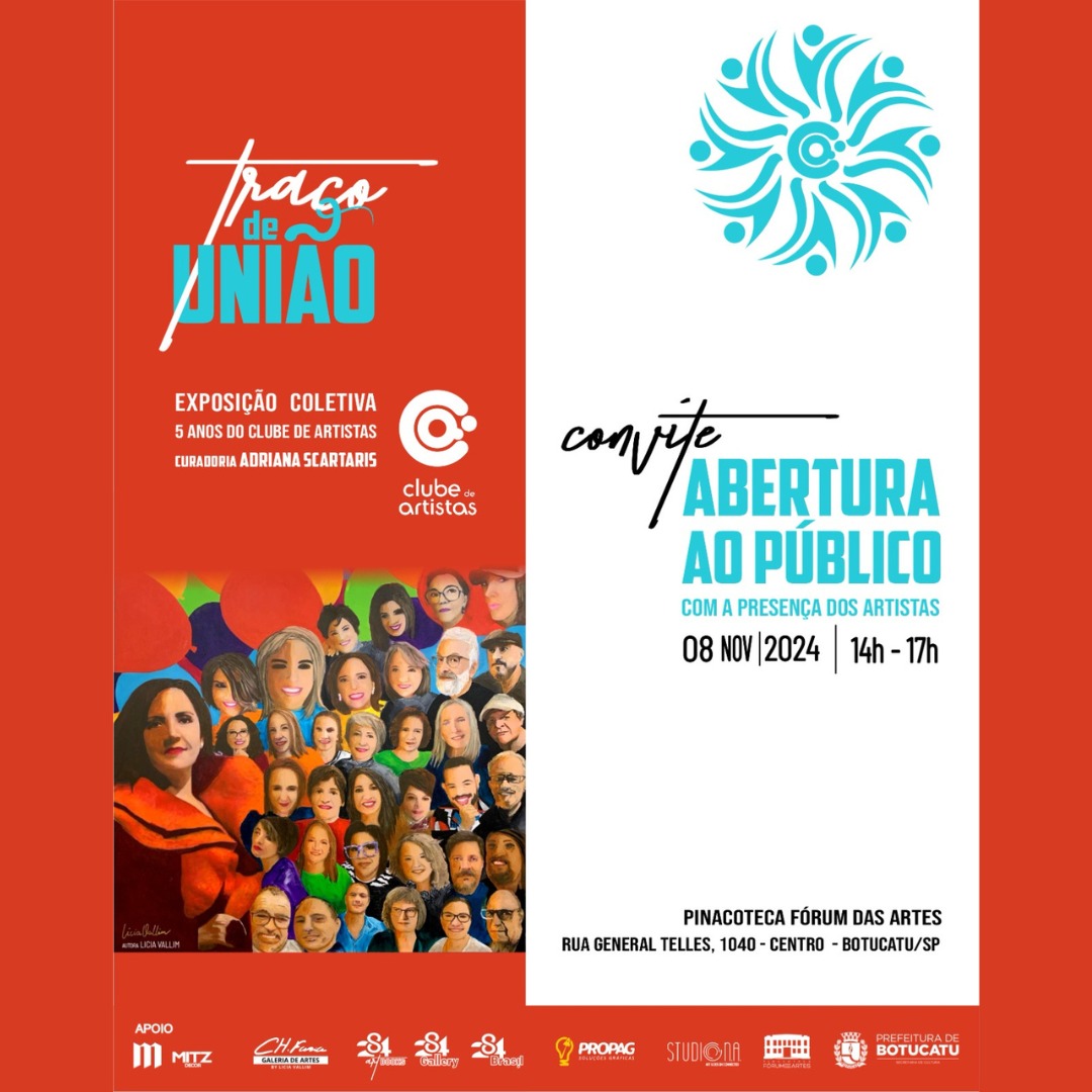 Pinacoteca Fórum das Artes apresenta a Exposição Traço de União