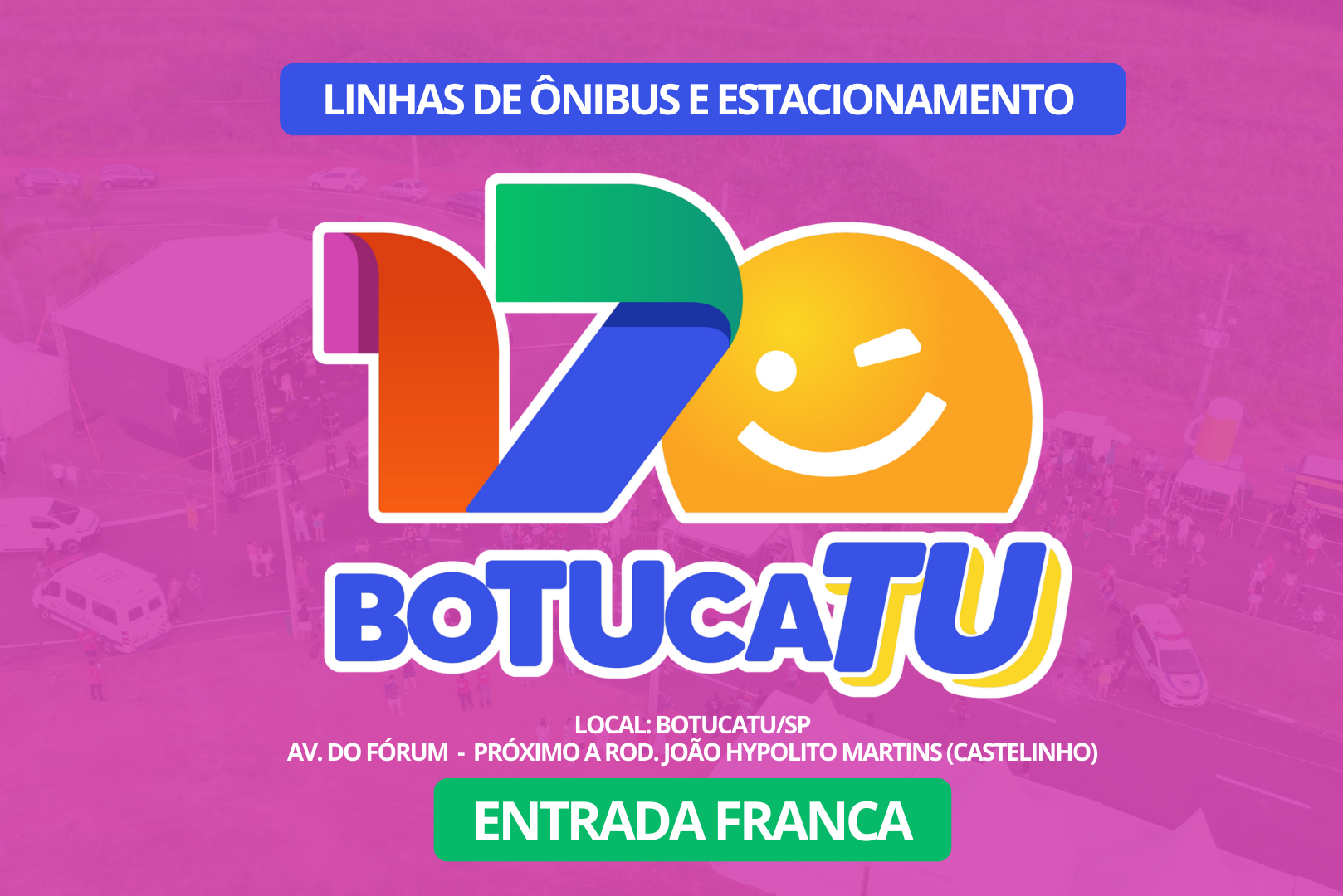 Botucatu 170 Anos: Linha especial e estacionamento com mais de 700 vagas