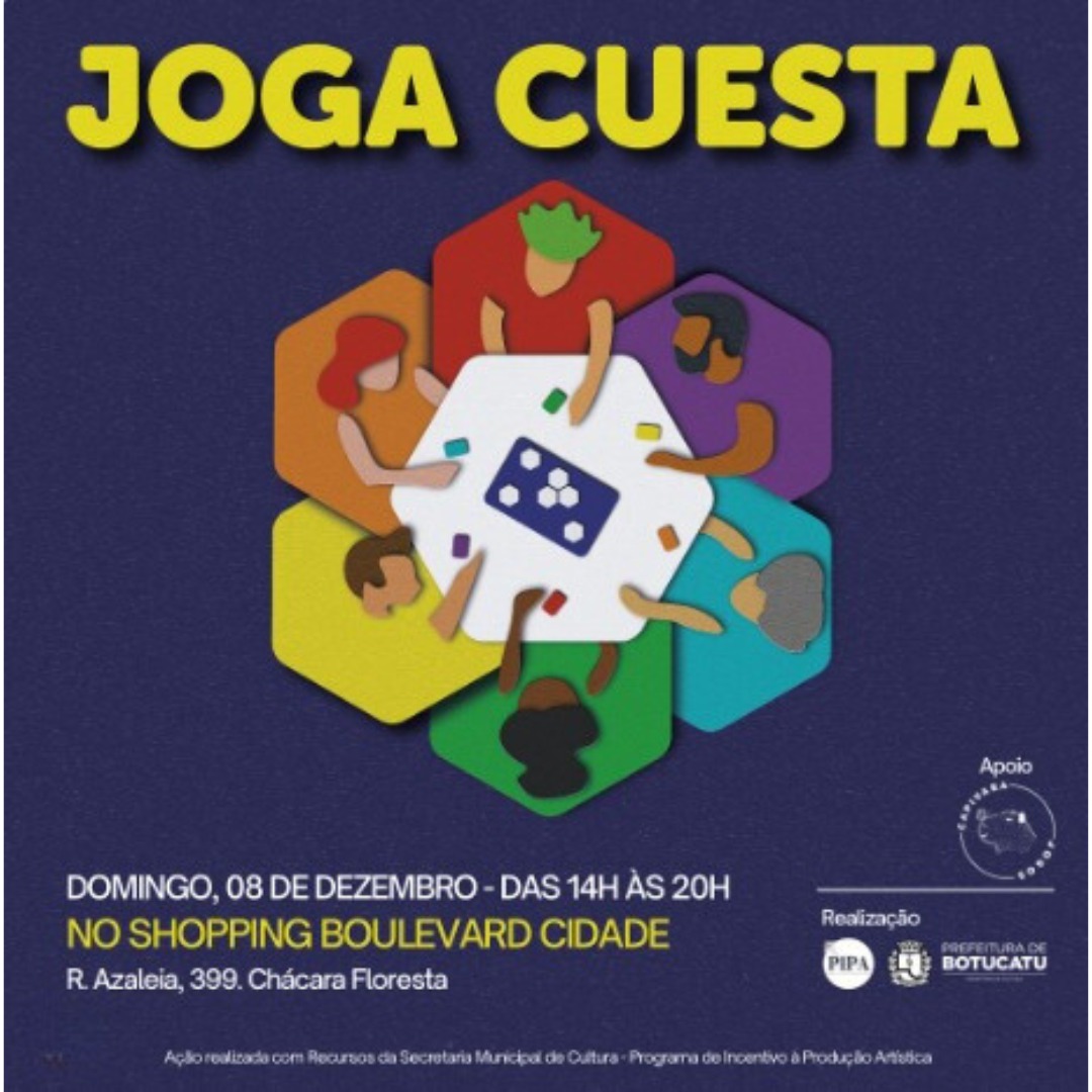 Joga Cuesta será neste domingo, 8