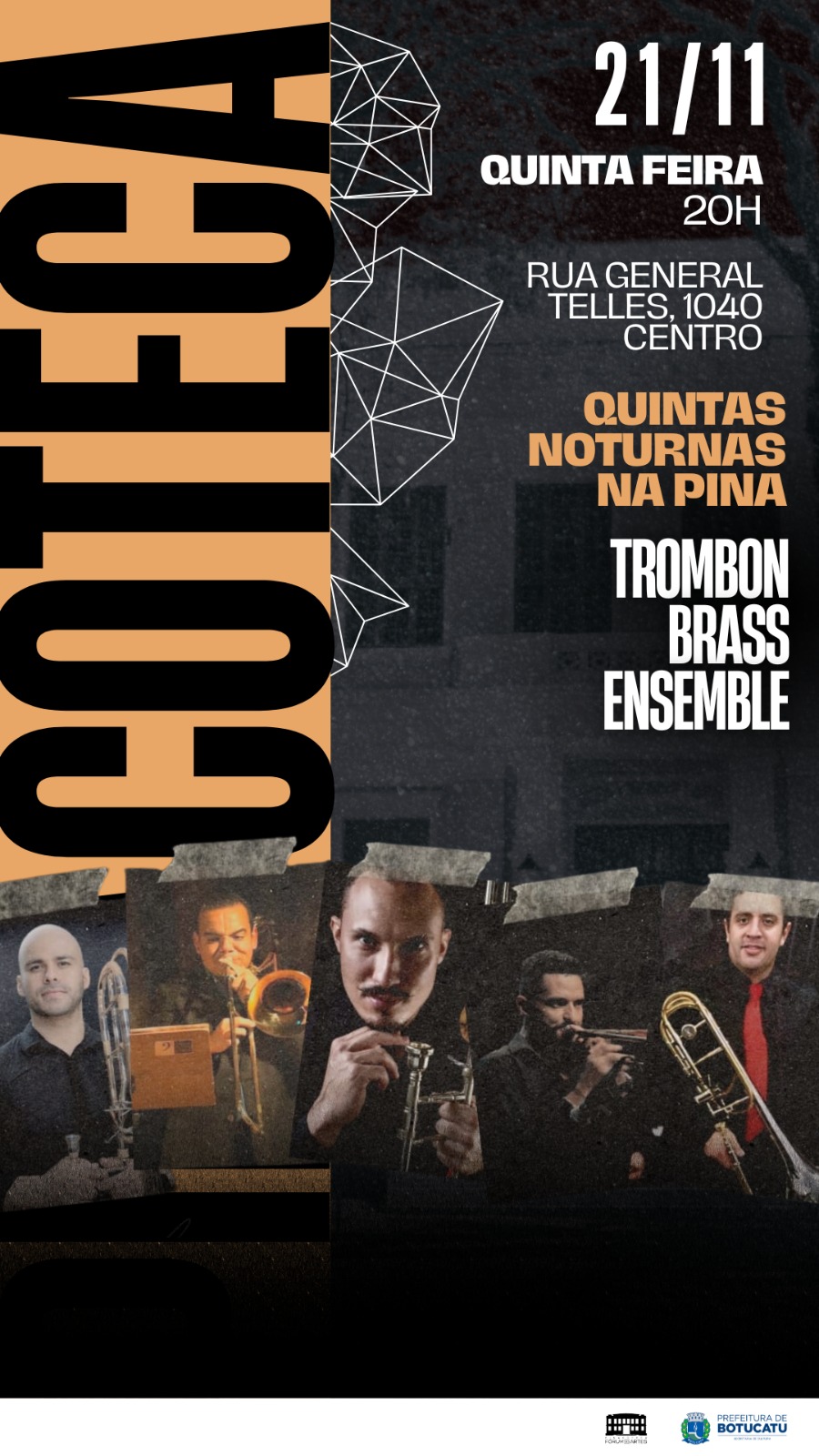 Quintas Noturnas na Pinacoteca apresenta Trombon Brass Ensemble