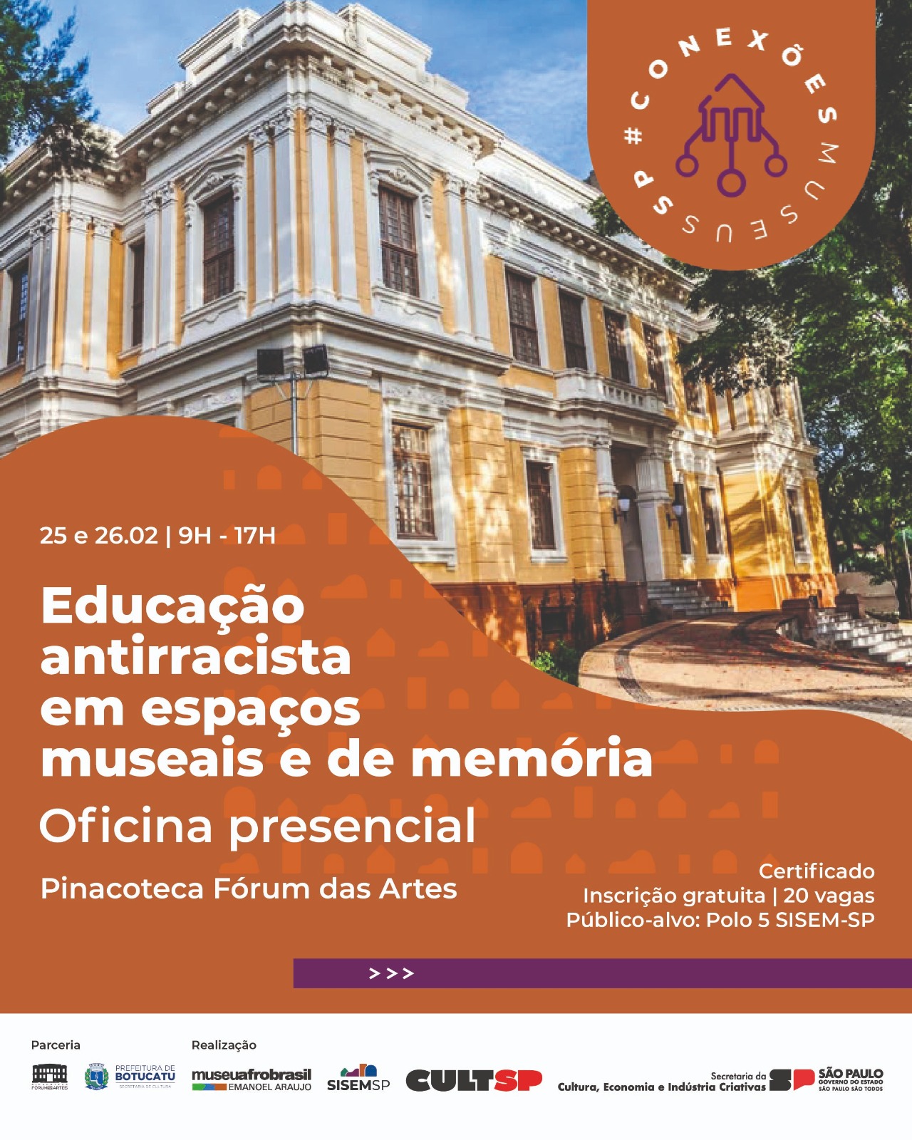 Museu Afro Brasil promove oficina sobre educação antirracista em Botucatu