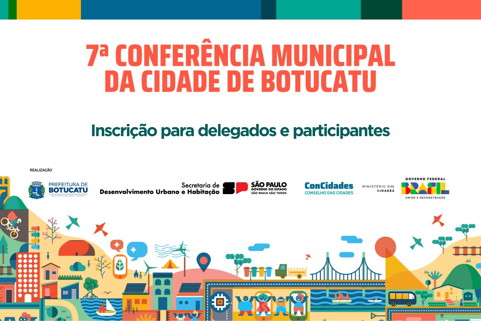 Inscrições abertas para delegados na 7ª Conferência Municipal das Cidades