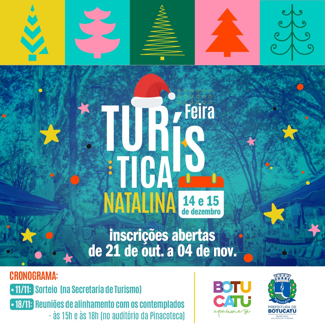 Secretaria Adjunta de Turismo abre inscrições para Feira Turística Natalina
